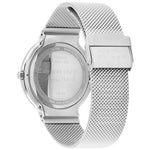 Bering Max Rene 15540-004 analog herrklocka med vit urtavla och armband i rostfritt stål
