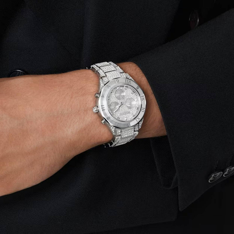 Swarovski Dextera lux 5668845 analog damklocka med silver urtavla och armband i rostfritt stål