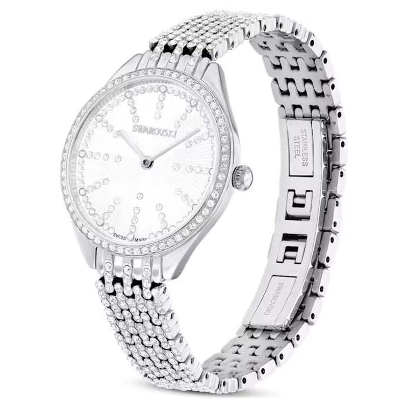 Swarovski Attract 5644062 analog damklocka med silver urtavla och armband i rostfritt stål