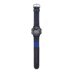 Casio Timeless W-220HF-2AVEF digital herrklocka med svart urtavla och armband i läder