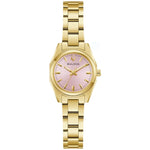 Bulova Surveyor 97L187 analog damklocka med rosa urtavla och armband i rostfritt stål