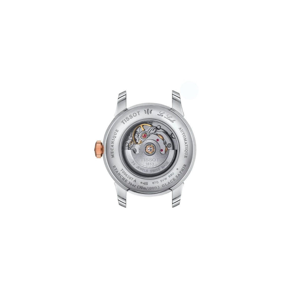 Tissot  Le Locle T006.207.22.036.00 analog damklocka med silver urtavla och armband i rostfritt stål