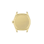 Tissot PRC 100 Solar T151.822.33.021.00 analog damklocka med guld urtavla och armband i rostfritt stål