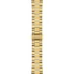 Tissot PRC 100 Solar T151.822.33.021.00 analog damklocka med guld urtavla och armband i rostfritt stål
