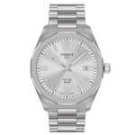 Tissot PRC 100 Solar T151.422.11.031.00 analog herrklocka med silver urtavla och armband i rostfritt stål