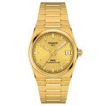 Tissot PRX T137.207.33.021.00 analog damklocka med guld urtavla och armband i rostfritt stål