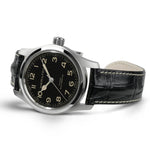 Hamilton Khaki Field Murph Auto H70605732 analog herrklocka med svart urtavla och armband i skinn