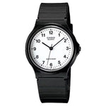 Casio Classic MQ-24-7BLLEG analog unisexklocka med vit urtavla och armband i resin