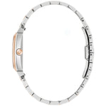 Bulova Sutton 98L328 analog damklocka med vit urtavla och armband i rostfritt stål