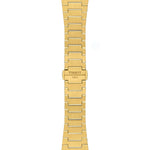 Tissot PRX T137.210.33.021.00 analog damklocka med guld urtavla och armband i rostfritt stål