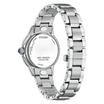 Citizen L Ceci EM1160-58E analog damklocka med svart urtavla och armband i rostfritt stål