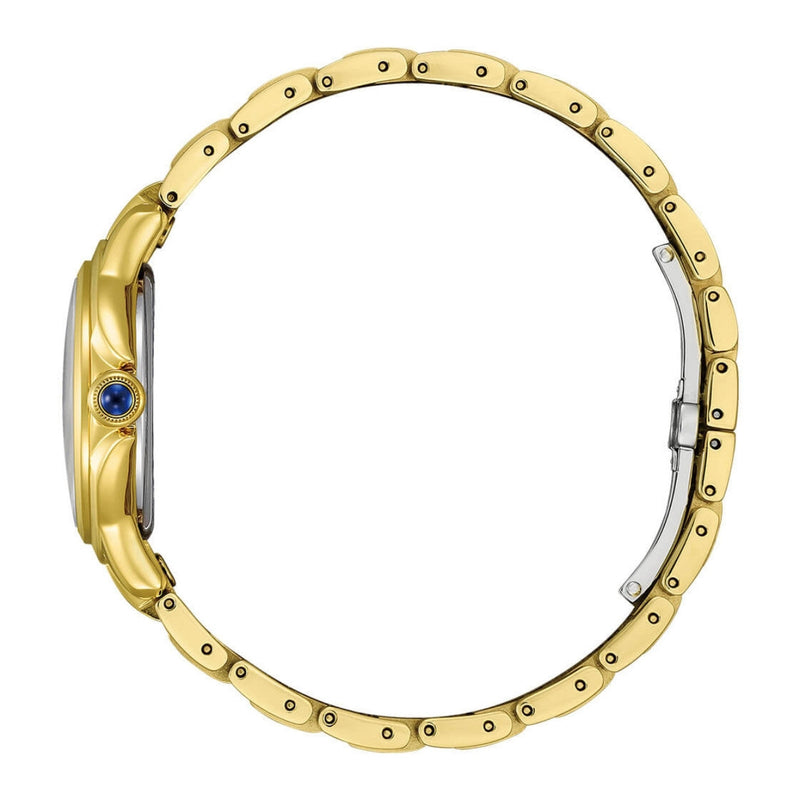 Citizen L Eco-Drive EM1162-52A analog damklocka med silver urtavla och armband i rostfritt stål