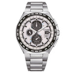 Citizen Super Titanium Radio Controlled AT8238-84A analog herrklocka med silver urtavla och armband i titan