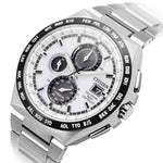 Citizen Super Titanium Radio Controlled AT8238-84A analog herrklocka med silver urtavla och armband i titan
