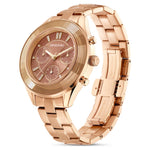 Swarovski Octea lux sport 5632472 analog damklocka med brun urtavla och armband i rostfritt stål