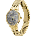 Armani Exchange Lola AX5586 analog damklocka med grå urtavla och armband i rostfritt stål
