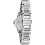 Bulova Marine Star Diamond 96R232 analog damklocka med vit urtavla och armband i rostfritt stål