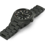 Hamilton Khaki Field Titanium H70215130 analog herrklocka med svart urtavla och armband i titan