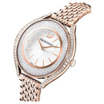 Swarovski Crystalline aura 5519459 analog damklocka med vit urtavla och armband i rostfritt stål