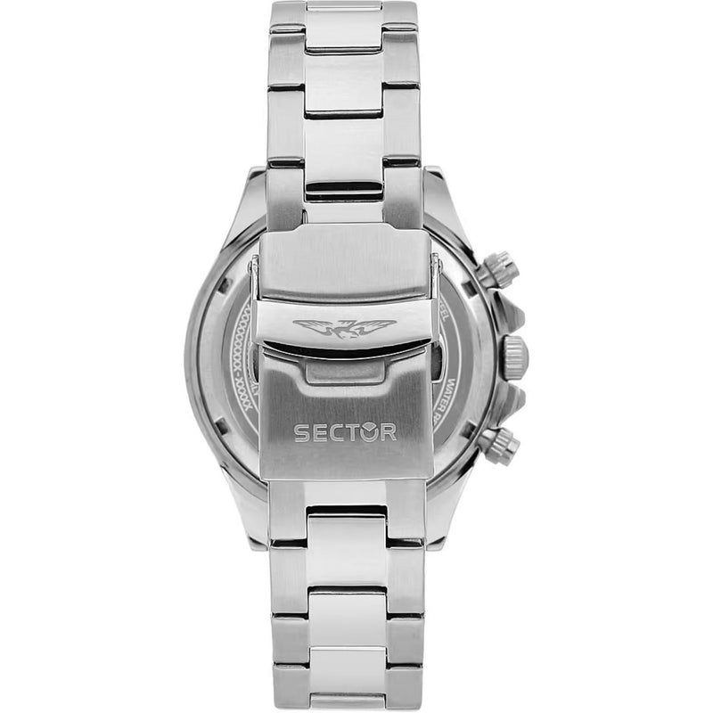 Sector 230 R3273661049 analog herrklocka med vit urtavla och armband i rostfritt stål