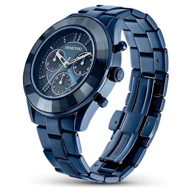 Swarovski Octea lux sport 5610475 analog damklocka med blå urtavla och armband i rostfritt stål