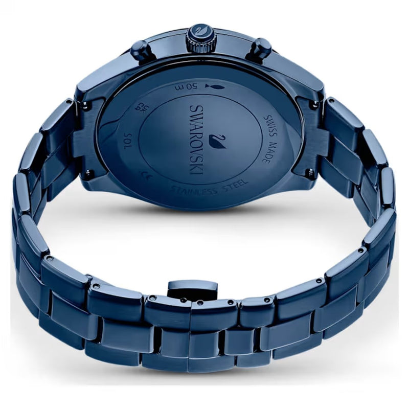 Swarovski Octea lux sport 5610475 analog damklocka med blå urtavla och armband i rostfritt stål