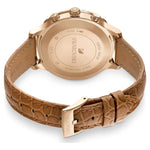Swarovski Octea Lux 5632260 analog damklocka med brun urtavla och armband i läder