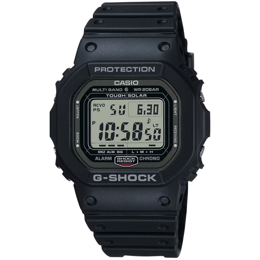 Casio G-Shock GW-5000U-1ER digital herrklocka med svart urtavla och armband i resin