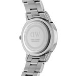 Daniel Wellington Iconic Link DW00100207 analog damklocka med vit urtavla och armband i rostfritt stål