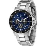 Maserati Competizione R8873600009 analog herrklocka med blå urtavla och armband i rostfritt stål