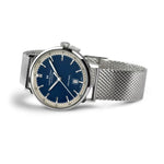 Hamilton American Classic Intra-Matic Auto H38425140 analog herrklocka med blå urtavla och armband i rostfritt stål