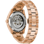 Bulova Surveyor 97B234 analog herrklocka med lila urtavla och armband i rostfritt stål