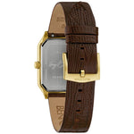 Bulova Tony Bennet 97B235 analog herrklocka med svart urtavla och armband i läder