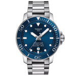 Tissot Seastar 1000 T120.407.11.041.03 analog herrklocka med blå urtavla och armband i rostfritt stål
