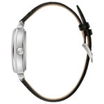 Bulova Sutton Automatisk 96A269 analog herrklocka med svart urtavla och armband i läder