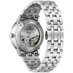 Bulova Hudson 96B447 analog herrklocka med mörk blå urtavla och armband i rostfritt stål