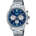 Casio Edifice Chronograph EFR-575D-2AEF analog herrklocka med blå urtavla och armband i rostfritt stål