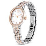 Swarovski Dextera octagon 5715521 analog damklocka med vit urtavla och armband i rostfritt stål