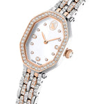 Swarovski Dextera octagon 5715521 analog damklocka med vit urtavla och armband i rostfritt stål