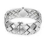 Swarovski Curiosa bangle 5724515 analog damklocka med silver urtavla och armband i rostfritt stål
