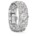 Swarovski Curiosa bangle 5724515 analog damklocka med silver urtavla och armband i rostfritt stål