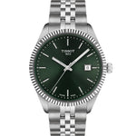 Tissot Ballade T156.410.11.091.00 analog herrklocka med grön urtavla och armband i rostfritt stål