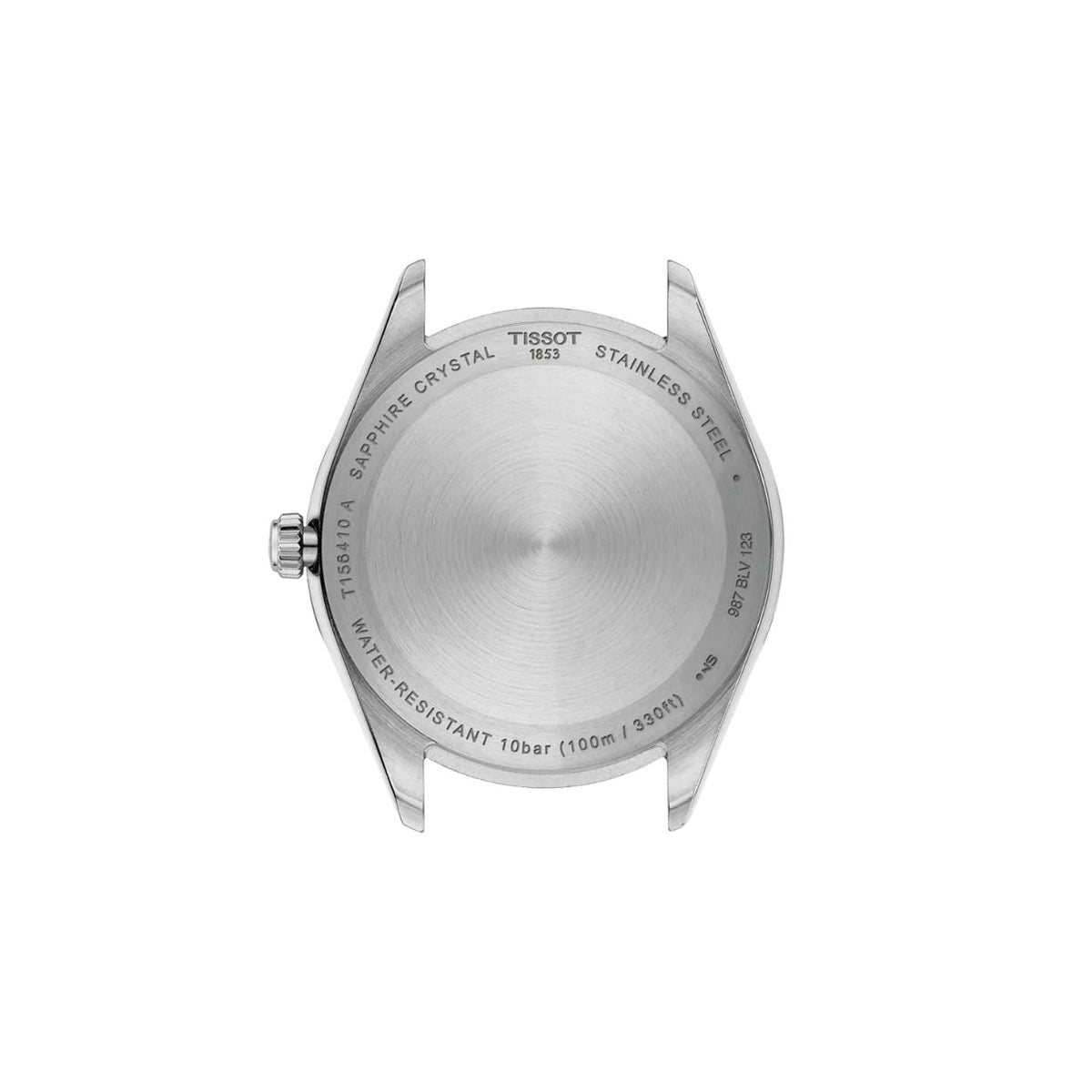 Tissot Ballade T156.410.11.041.00 analog herrklocka med blå urtavla och armband i rostfritt stål