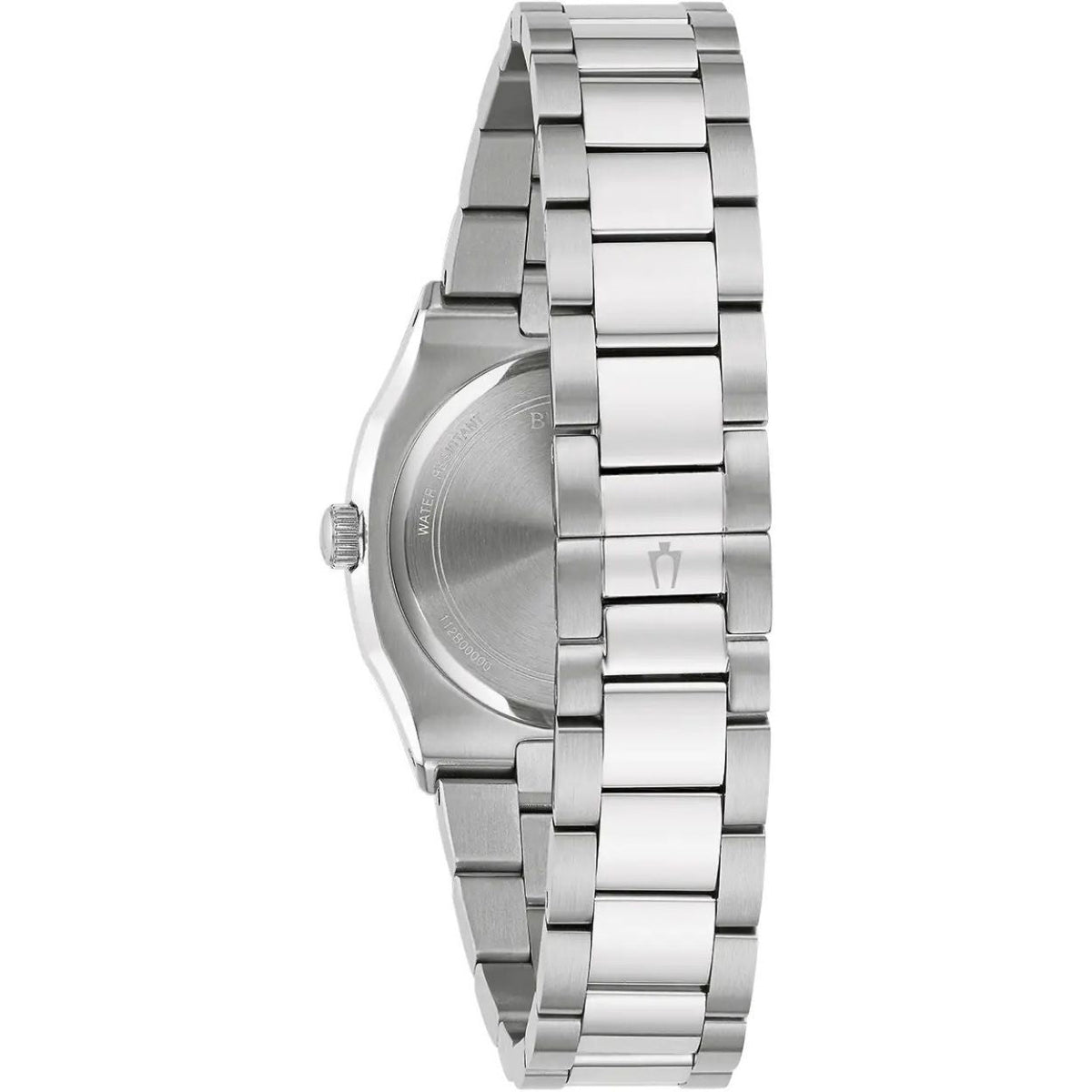 Bulova Surveyor Diamond 96R245 analog damklocka med silver urtavla och armband i rostfritt stål