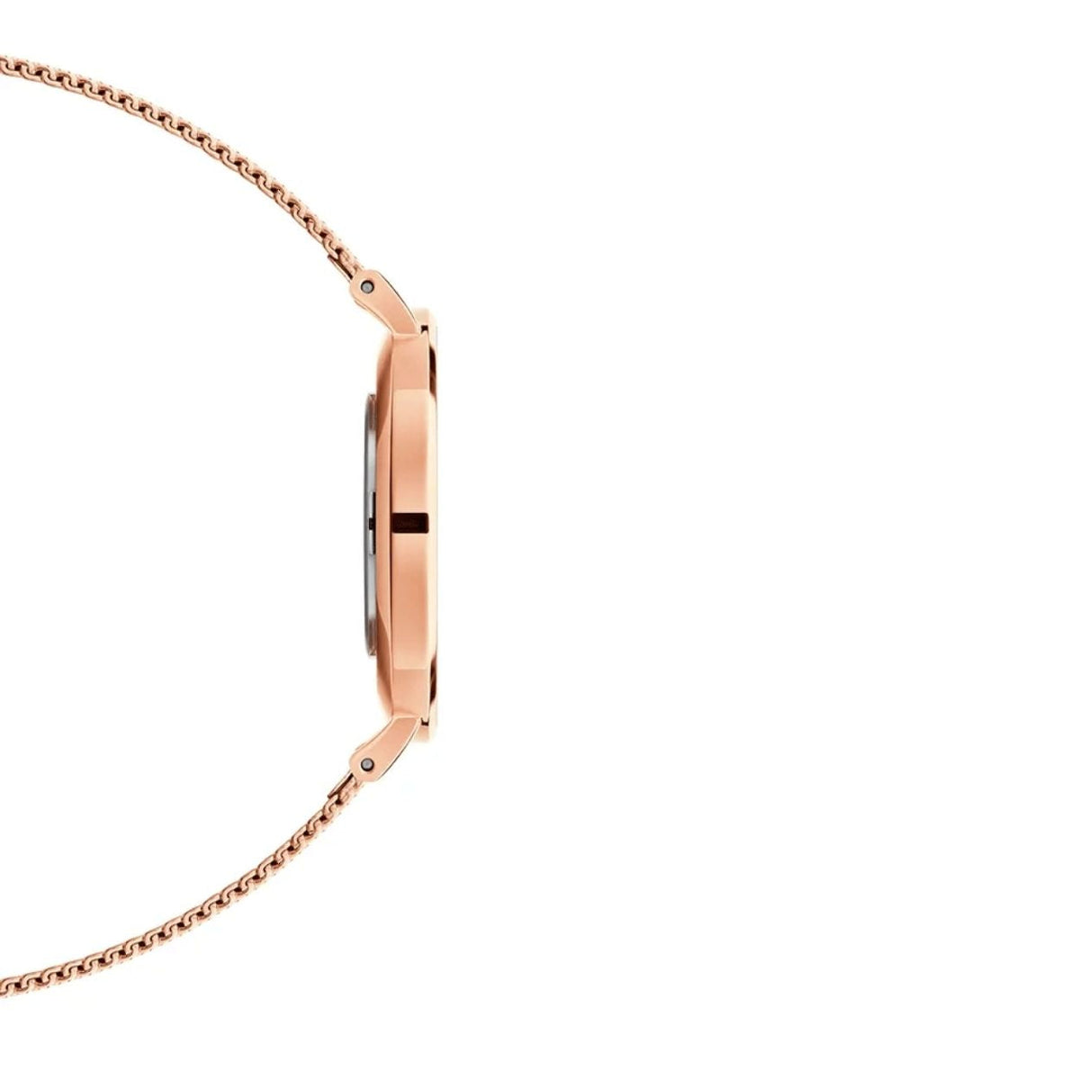 Daniel Wellington Petite Melrose Black DW00100303 analog damklocka med svart urtavla och armband i rostfritt stål