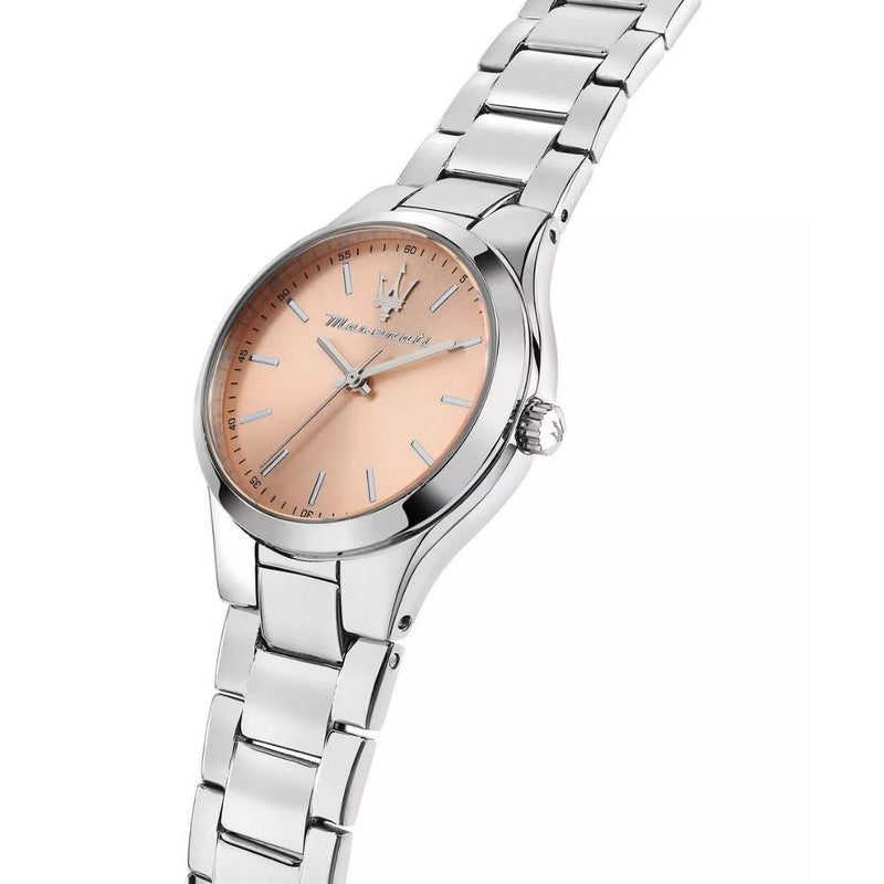 Maserati Attrazione R8853151507 analog damklocka med roséguld urtavla och armband i rostfritt stål