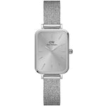 Daniel Wellington Quadro Unitone DW00100486 analog damklocka med silver urtavla och armband i rostfritt stål
