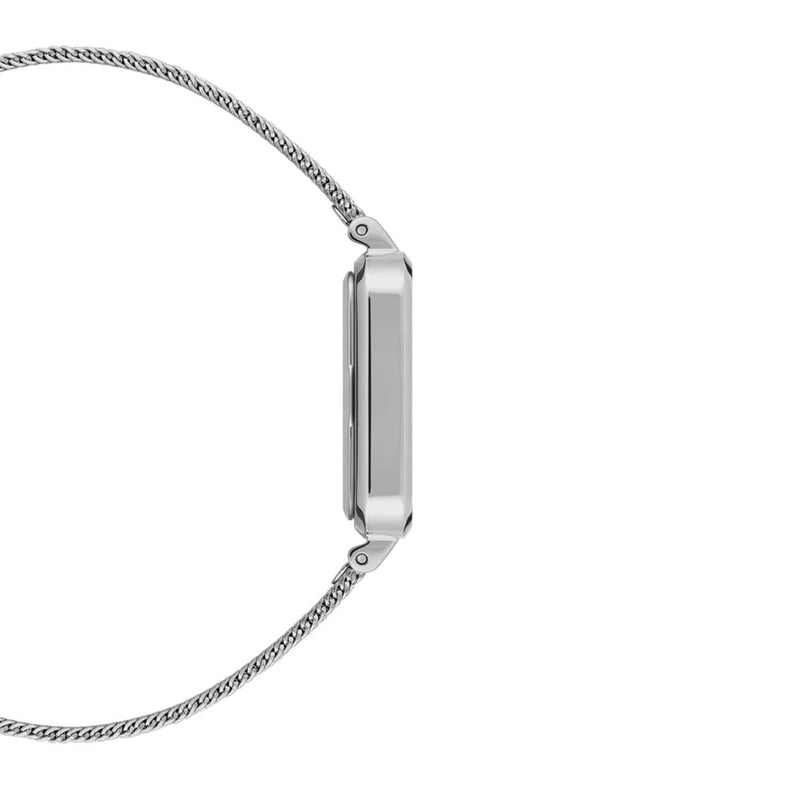 Daniel Wellington Quadro Unitone DW00100486 analog damklocka med silver urtavla och armband i rostfritt stål