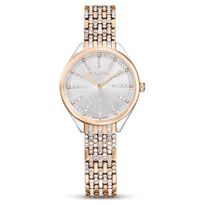 Swarovski Attract watch Damklocka 5649987 analog damklocka med vit urtavla och armband i rostfritt stål