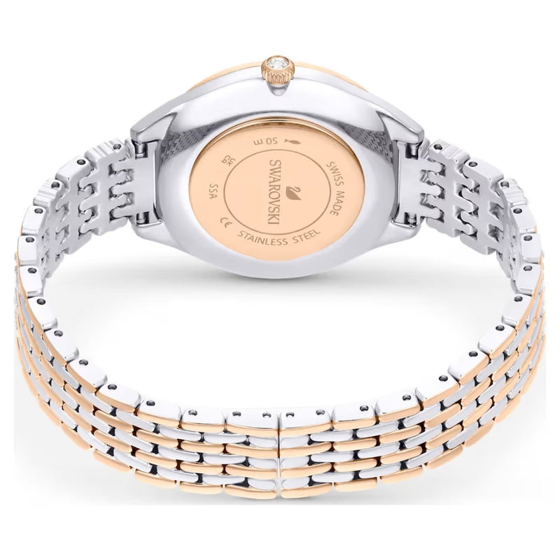 Swarovski Attract watch Damklocka 5649987 analog damklocka med vit urtavla och armband i rostfritt stål